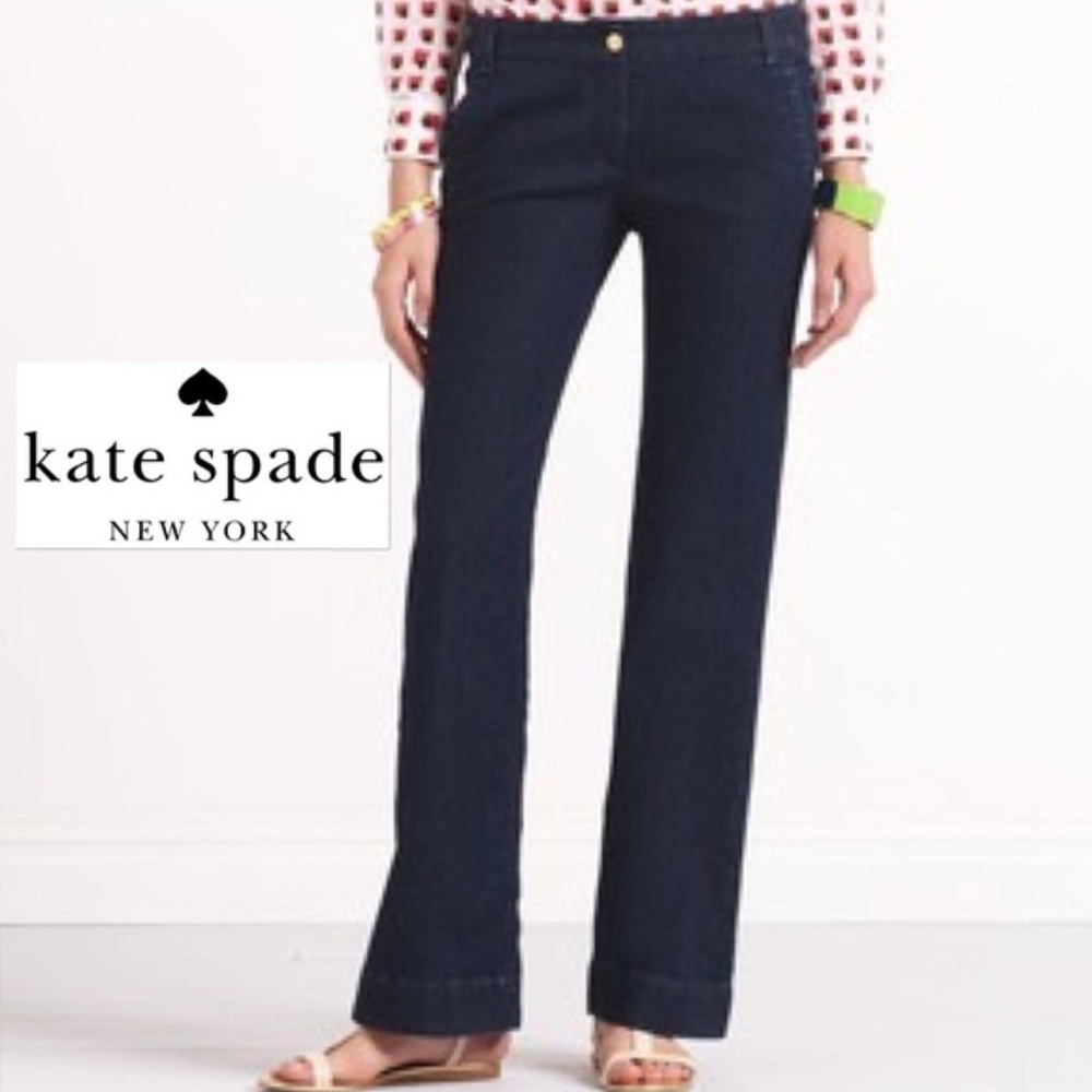 kate spade Dark Indigo Straight Leg Jeans